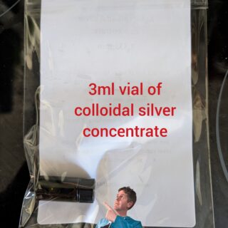 Vial of colloidal silver concentrate (makes 1 litre)
